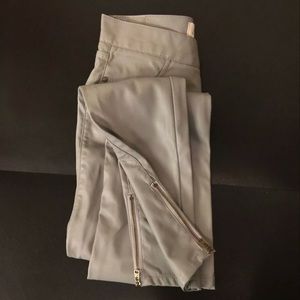 A&F Grey Leather Pant